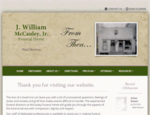 Tablet Screenshot of mccauleyfuneralhome.com